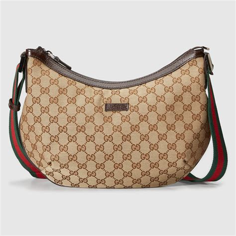 gucci original gg canvas messenger bag black|Gucci cross body Messenger bag.